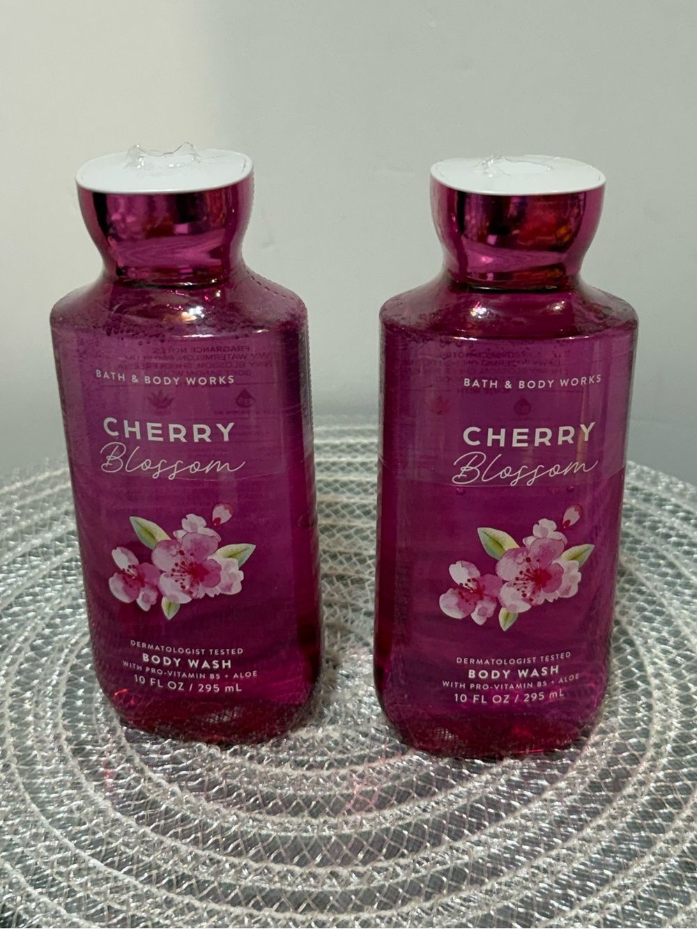 BBW Cherry Blossom Body Wash Set of 2 NWT